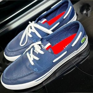 Lacoste sport ortholite boat shoes slip on